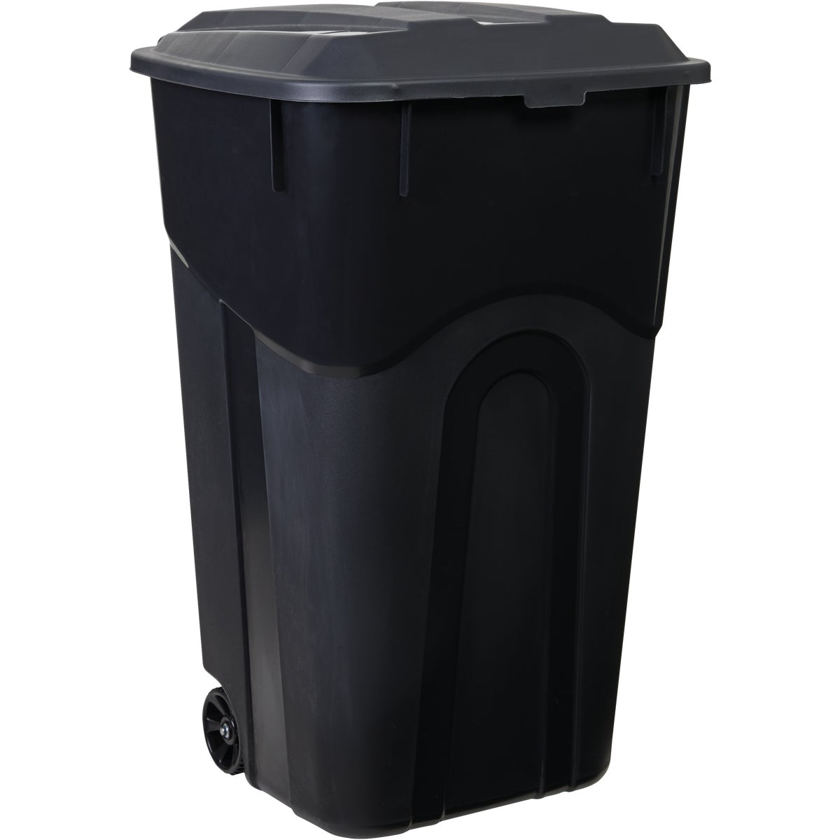 United Solutions Rough and Rugged 32 Gal. Wheeled Trash Can with Attached Lid