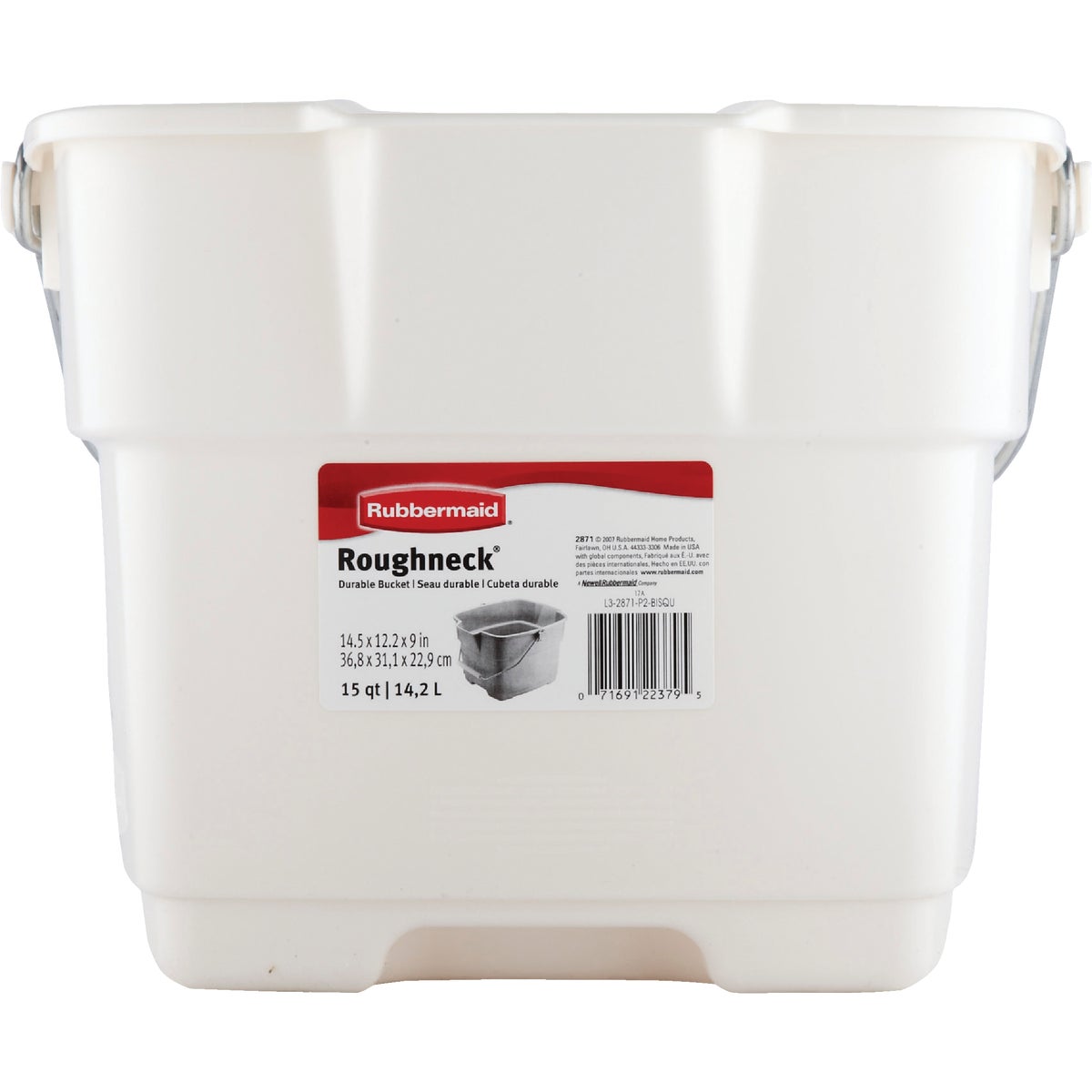 Rubbermaid Roughneck 15 Qt. Bisque Bucket