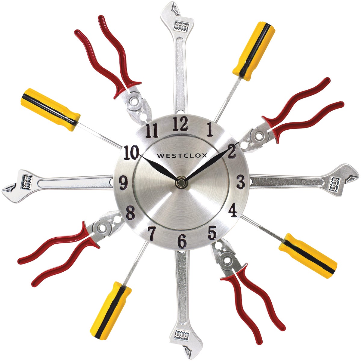 Westclox 14 In. Hand Tools Frame Wall Clock