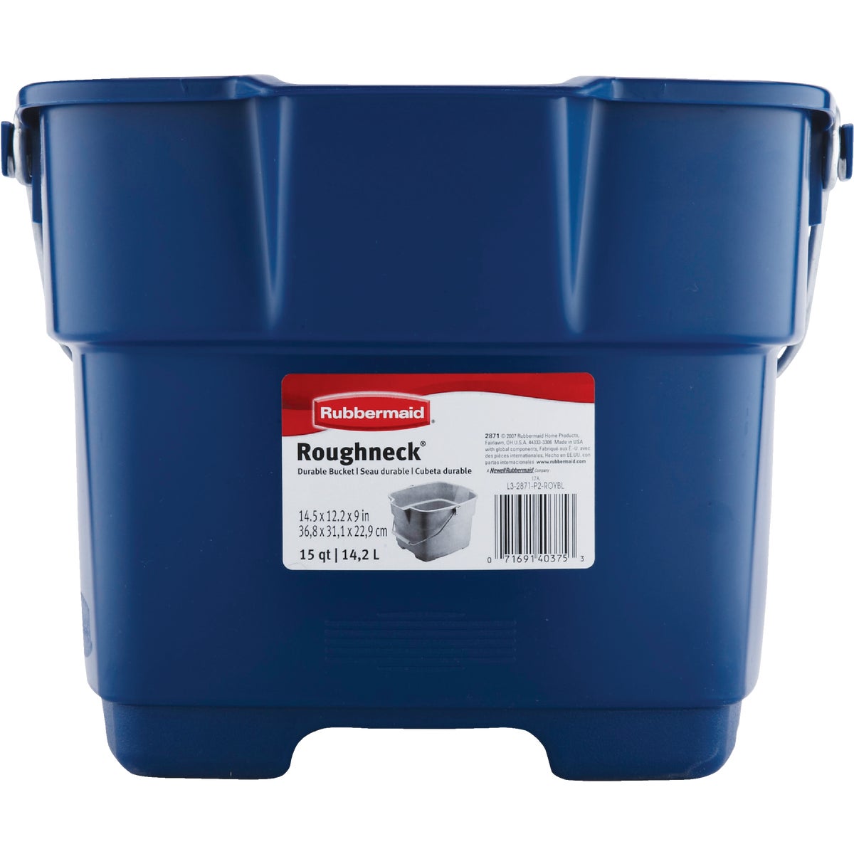 Rubbermaid Roughneck 15 Qt. Blue Bucket