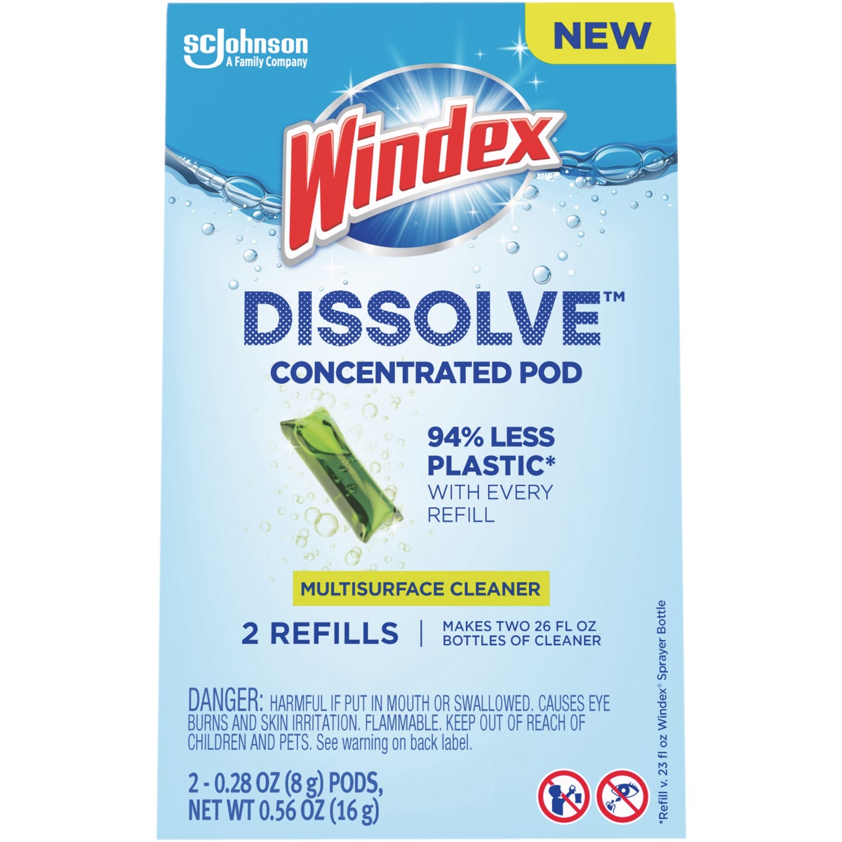 Windex Multi-Surface Dissolve Concentrated Pod Refills (2-Pack)