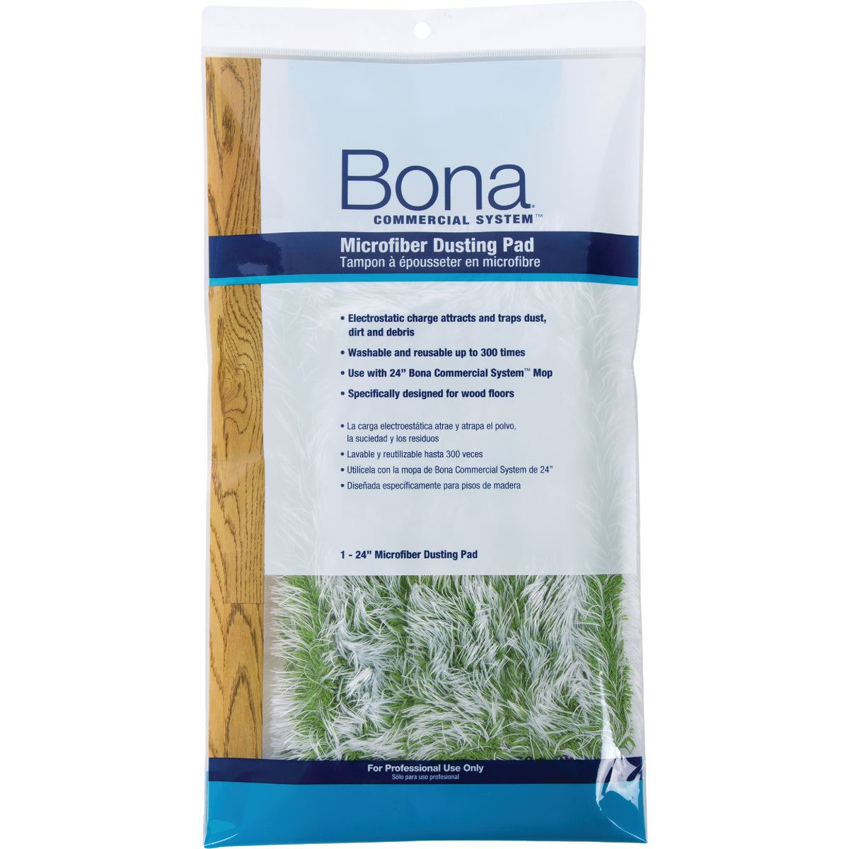 Bona Commercial System 24 In. Microfiber Dusting Pad Mop Refill