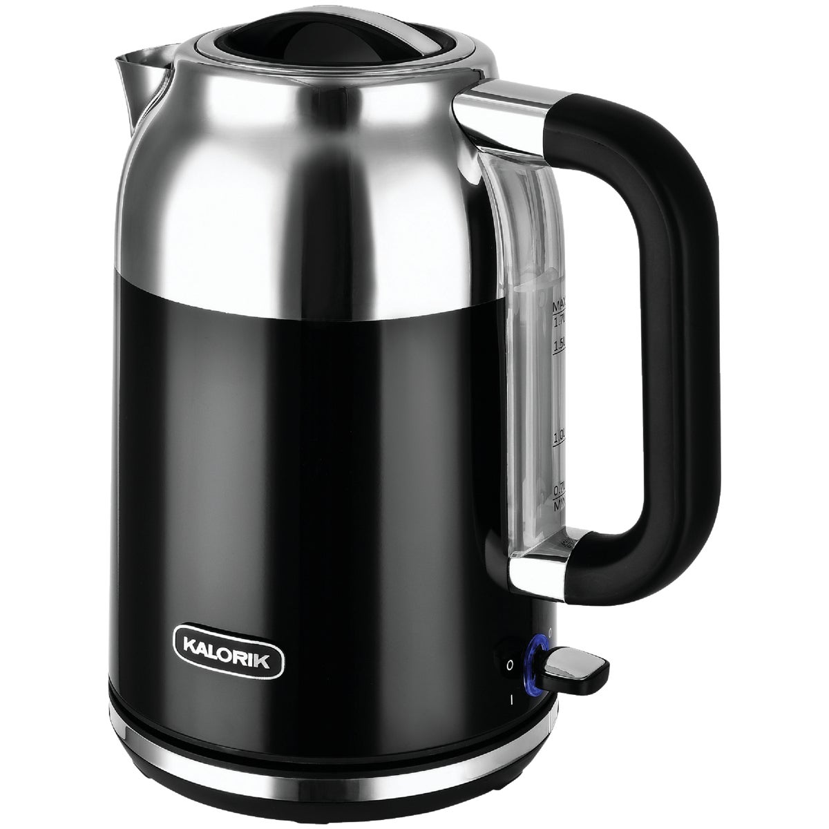 Kalorik 1.7 Liter Black Retro Electric Kettle
