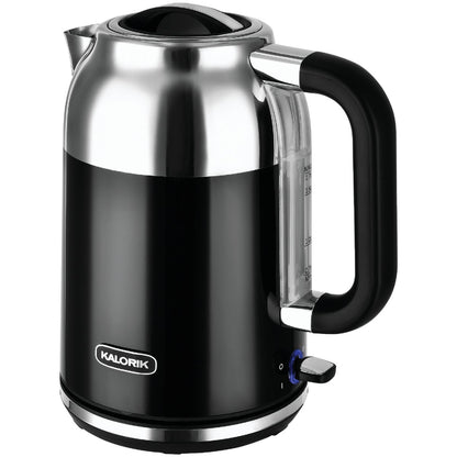 Kalorik 1.7 Liter Black Retro Electric Kettle