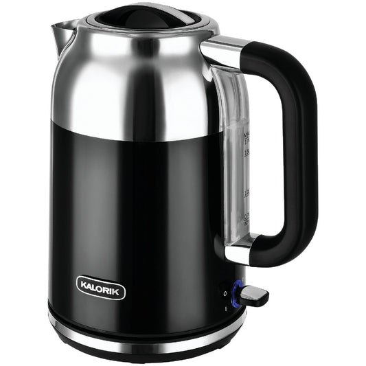 Kalorik 1.7 Liter Black Retro Electric Kettle
