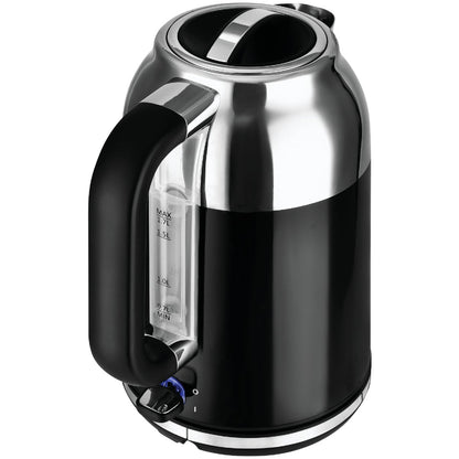 Kalorik 1.7 Liter Black Retro Electric Kettle