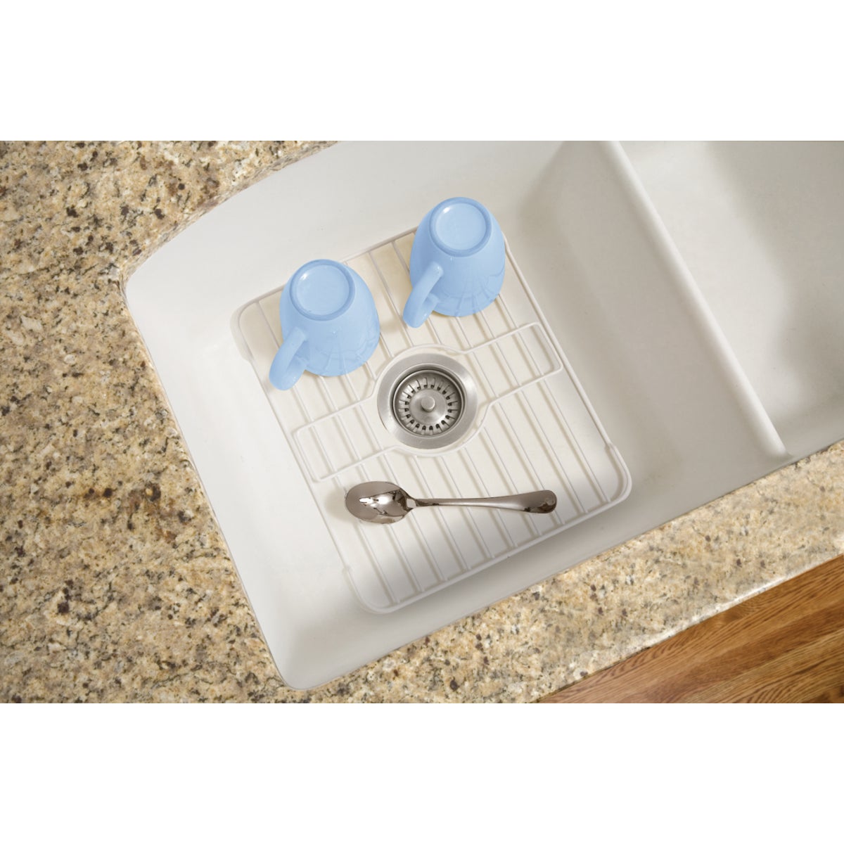 Rubbermaid 10-1/2 In. x 12-1/2 In. Twin Sink Rack