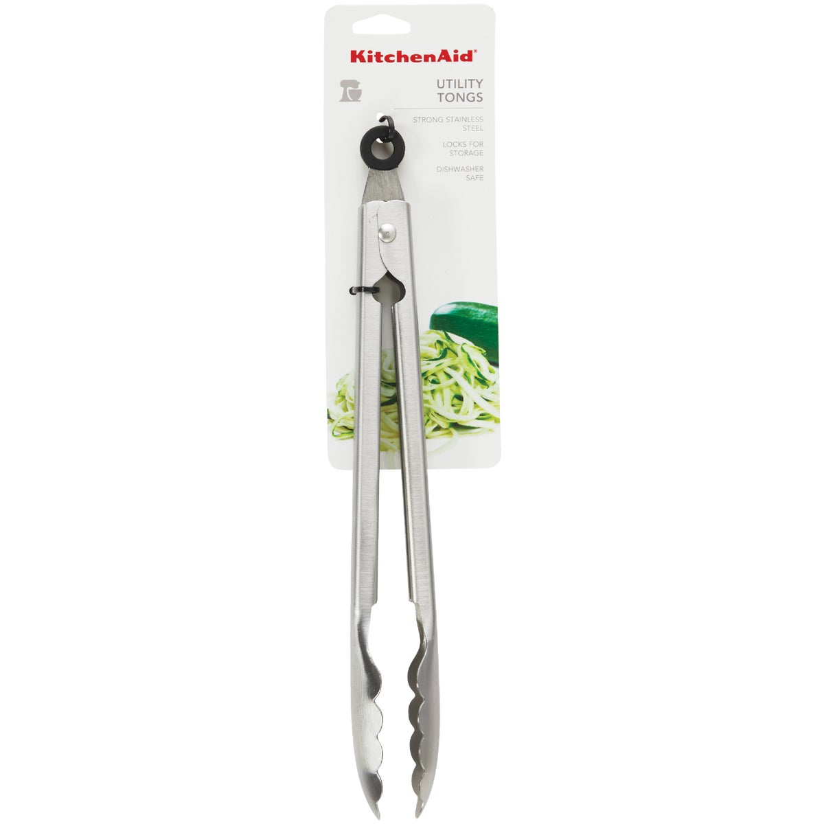 KitchenAid 13 In. Gourmet Stainless Steel Utility Tongs