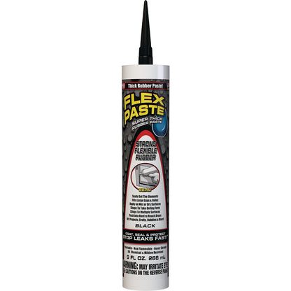 Flex Paste 9 Oz. Rubber Sealant, Black