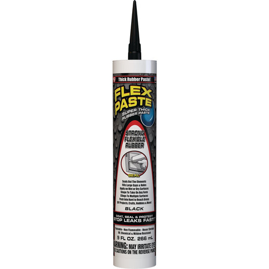 Flex Paste 9 Oz. Rubber Sealant, Black