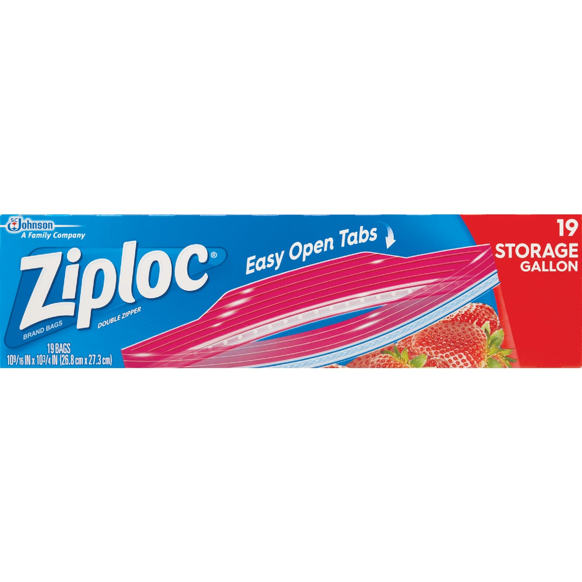 Ziploc 1Gal. Double Zipper Food Storage Bag (19-Count)