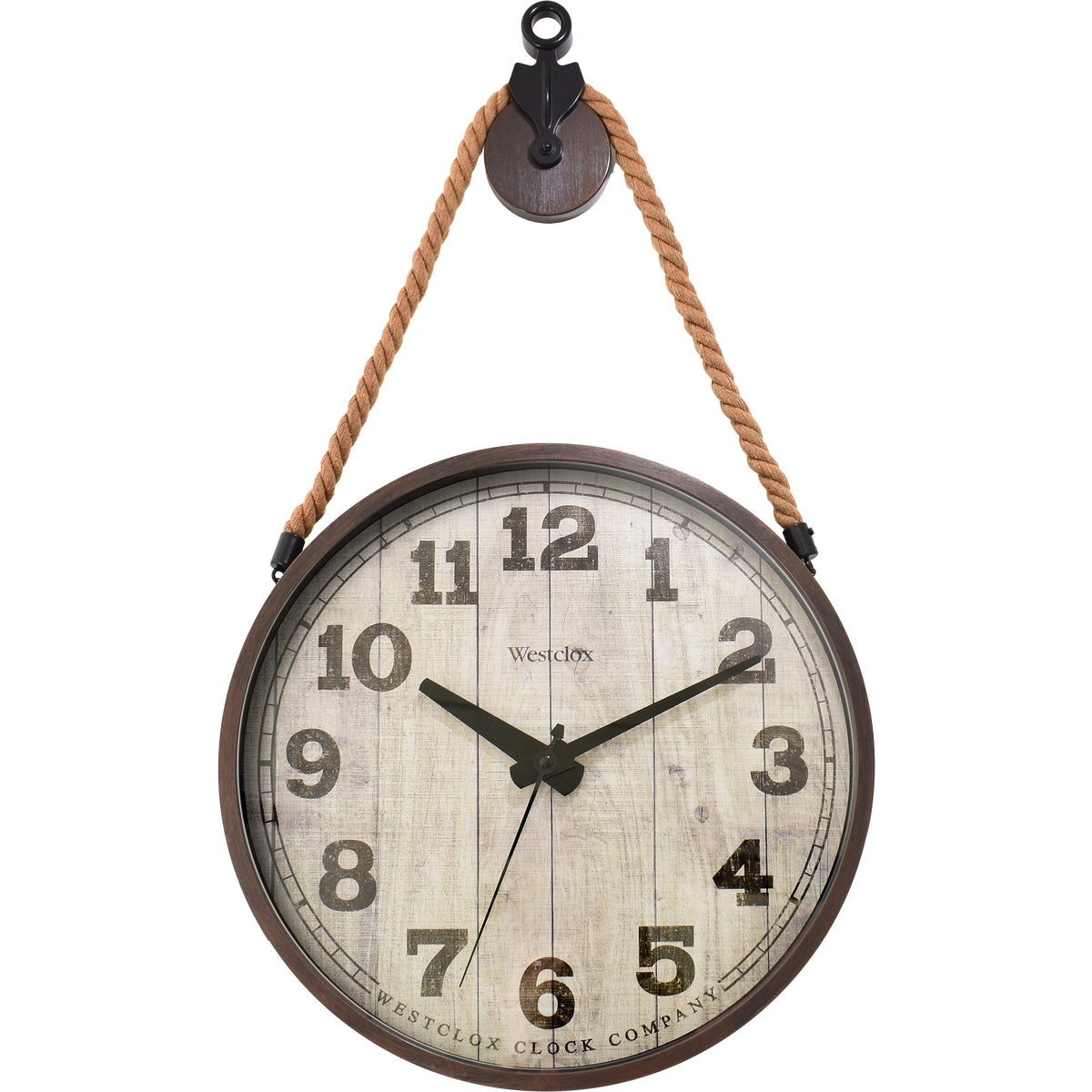 Westclox 14 In. Hanging Pulley Wall Clock