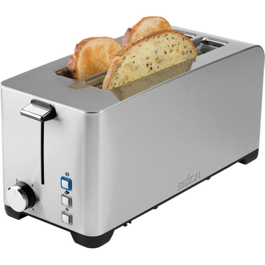 Salton 4-Slice Stainless Steel Long Slot Toaster