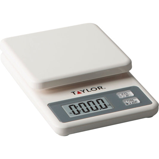 Taylor 11 Lb. White Compact Digital Food Scale