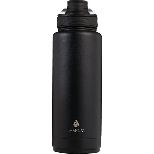 Manna 40 Oz. Onyx Black Convoy Insulated Vacuum Bottle