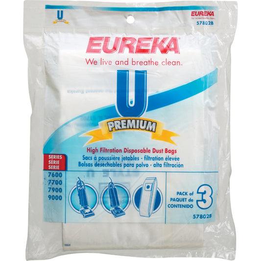 Eureka Filteraire Type U High Filtration Vacuum Bag (3-Pack)