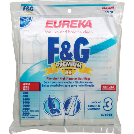 Eureka Filteraire Type F&G High Filtration Vacuum Bag (3-Pack)