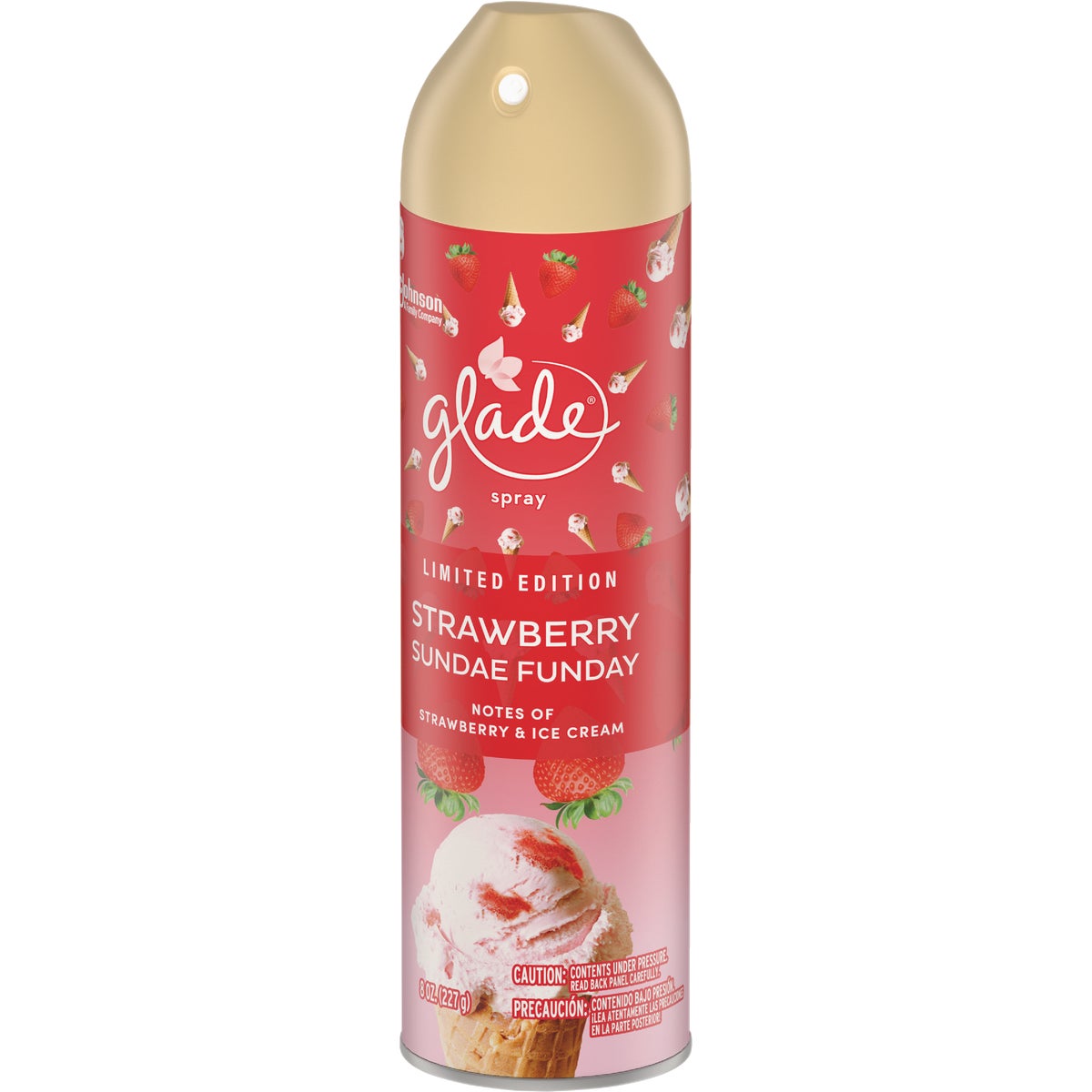 Glade 8 Oz. Strawberry Sundae Funday Aerosol Spray Air Freshener