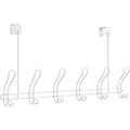 iDesign Classico Over-The-Door White 6-Hook Rail