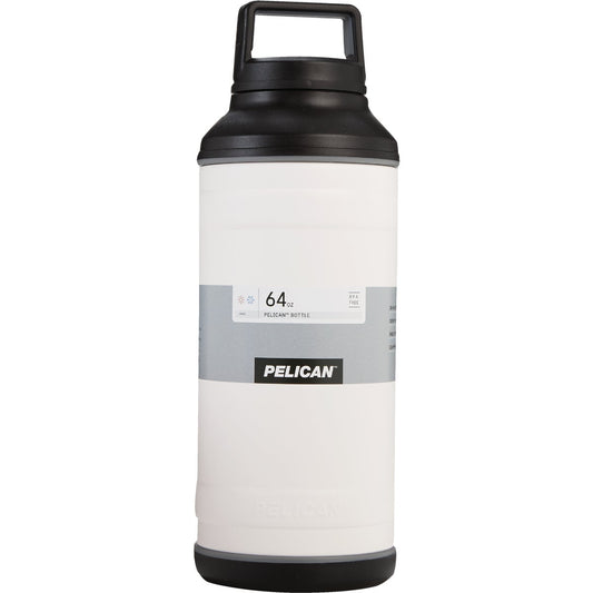 Pelican 64 Oz. White Stainless Steel Travel Bottle
