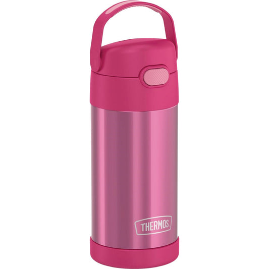 Thermos Funtainer 12 Oz. New Pink Stainless Steel Water Bottle With Straw