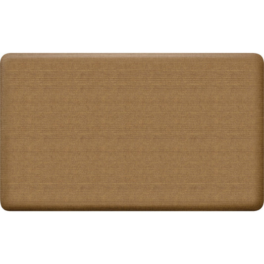 GelPro NewLife 18 In. x 30 In. Khaki Grasscloth Designer Comfort Mat