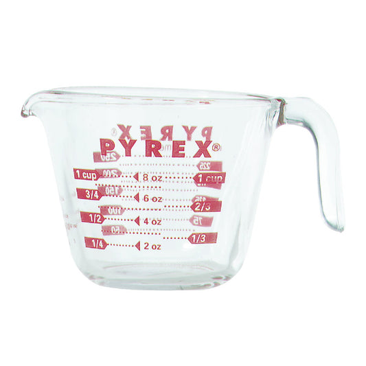 Pyrex Prepware 1 Cup Clear Glass Measuring Cup