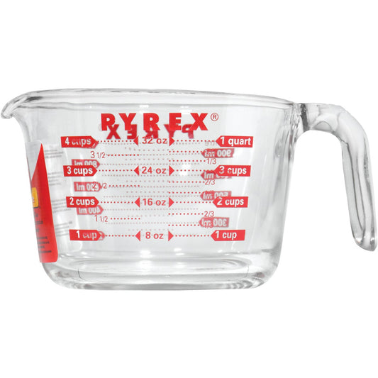 Pyrex Prepware 4 Cup Clear Glass Measuring Cup