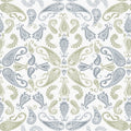 Con-Tact Grip Print 18 In. x 4 Ft. Abbey Sage Non-Adhesive Shelf Liner