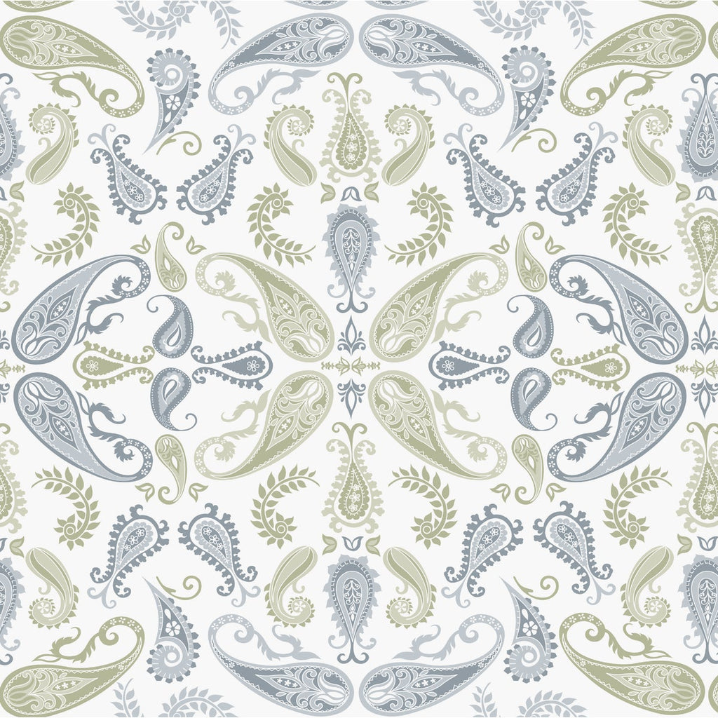 Con-Tact Grip Print 18 In. x 4 Ft. Abbey Sage Non-Adhesive Shelf Liner