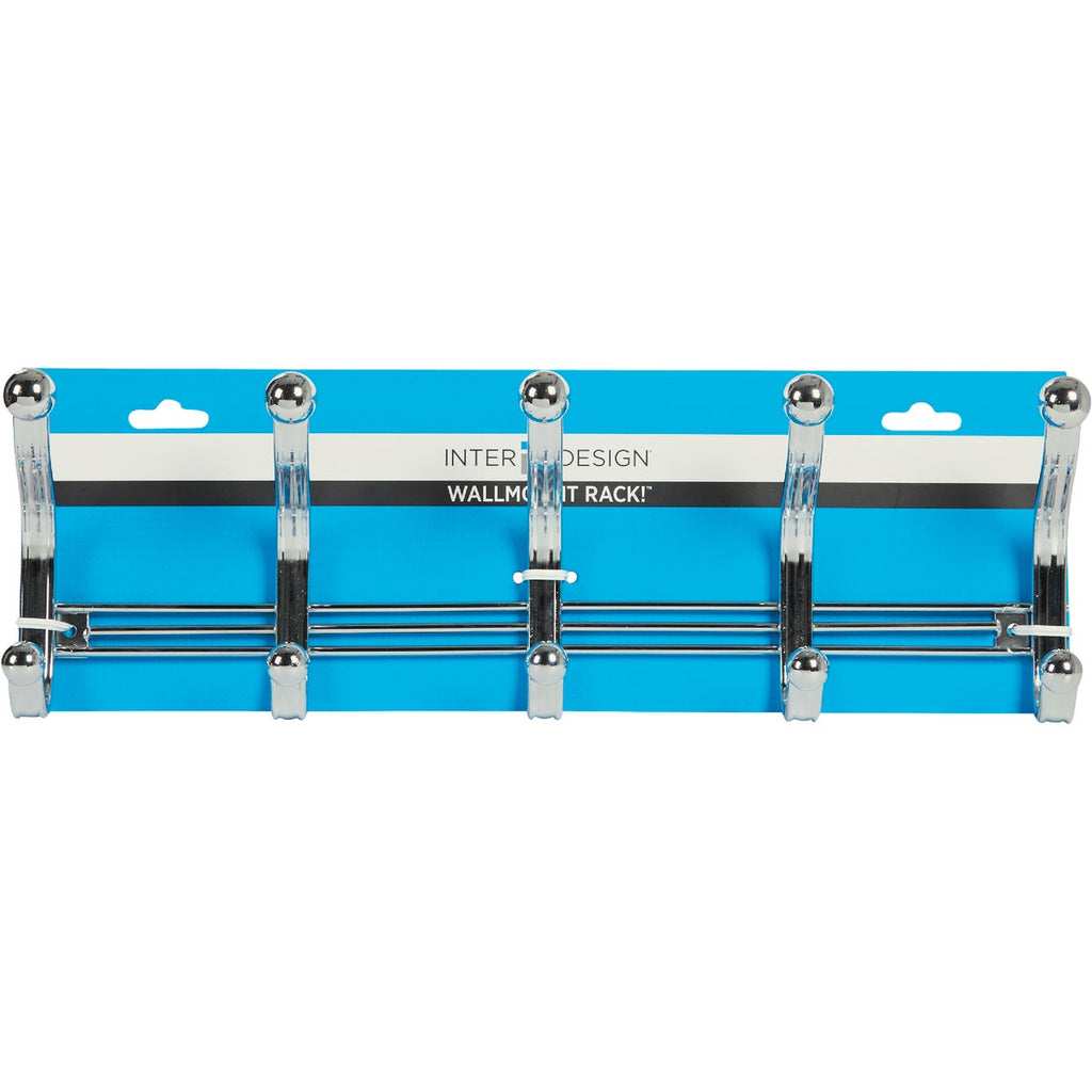 iDesign York Lyra Chrome 5-Hook Rack