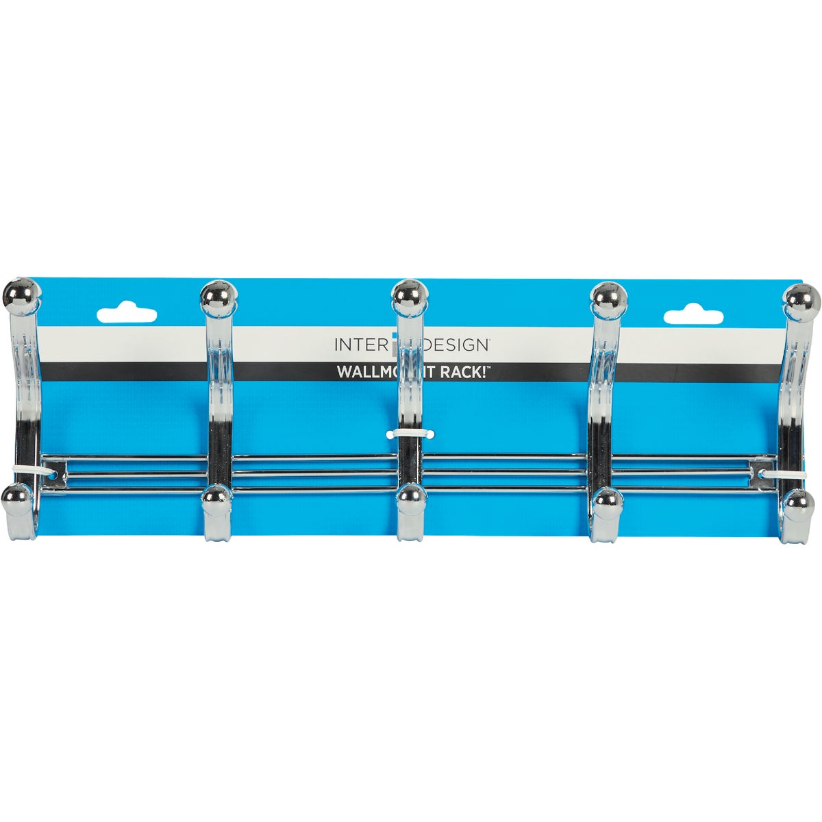 iDesign York Lyra Chrome 5-Hook Rack