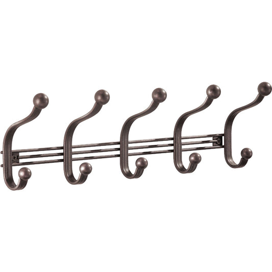 iDesign York Lyra Bronze 5-Hook Rack