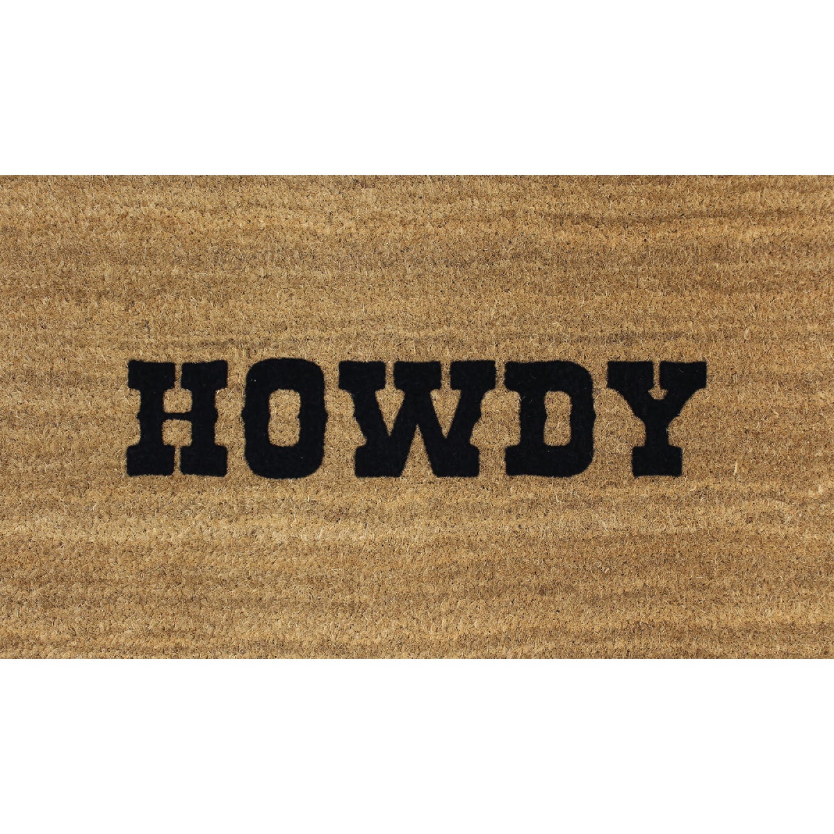 Americo Home Tan 20 In. x 30 In. Howdy Coir/Vinyl Door Mat