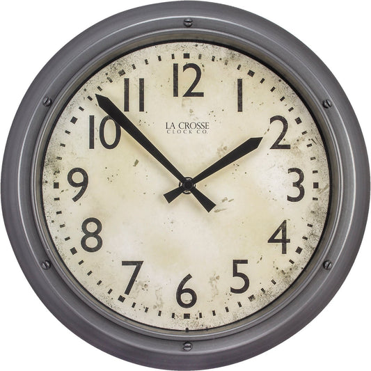 La Crosse Technology Metallic Finish Wall Clock