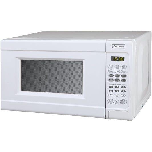 Perfect Aire 0.7 Cu. Ft. White Countertop Microwave