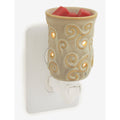 Candle Warmers Chai White Ceramic Pluggable Fragrance Warmer