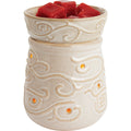 Candle Warmers White Ceramic Chai Illumination Fragrance Warmer