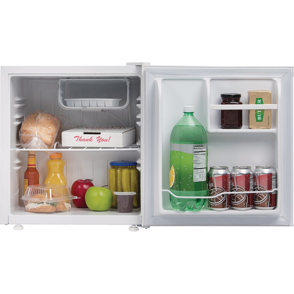 Perfect Aire 1.6 Cu Ft Single Door White Refrigerator