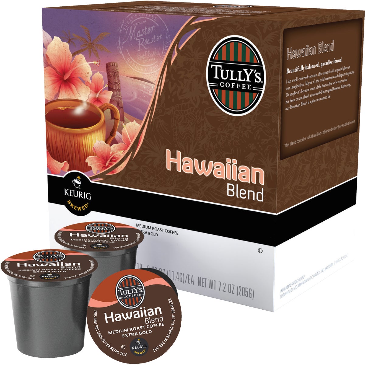 Keurig Tully's Hawaiian Blend K-Cup (18-Pack)