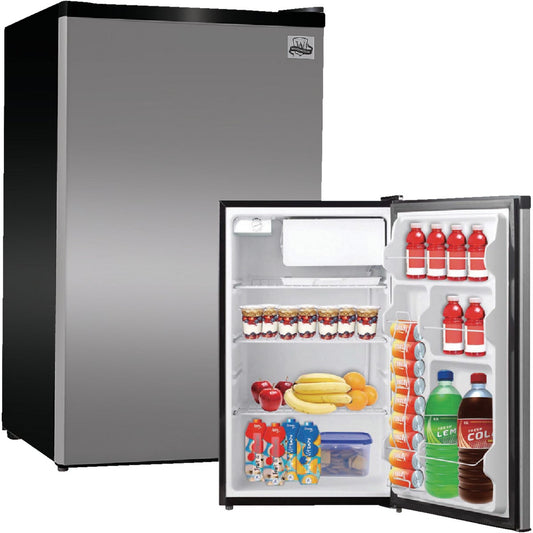 Perfect Aire 4.4 Cu. Ft. Silver Compact Refrigerator