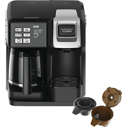 Hamilton Beach FlexBrew Black 12 Cup 2-Way Coffee Brewer