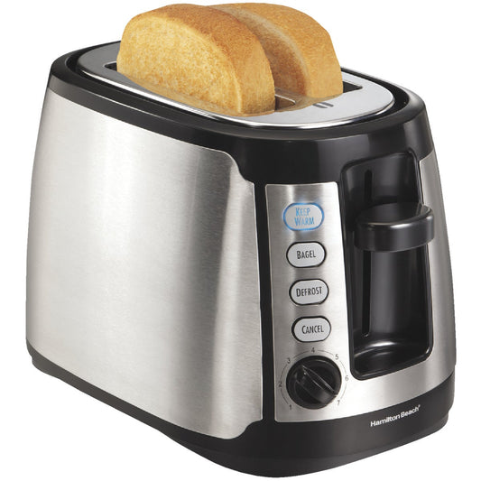 Hamilton Beach 2-Slice Keep Warm Silver Toaster