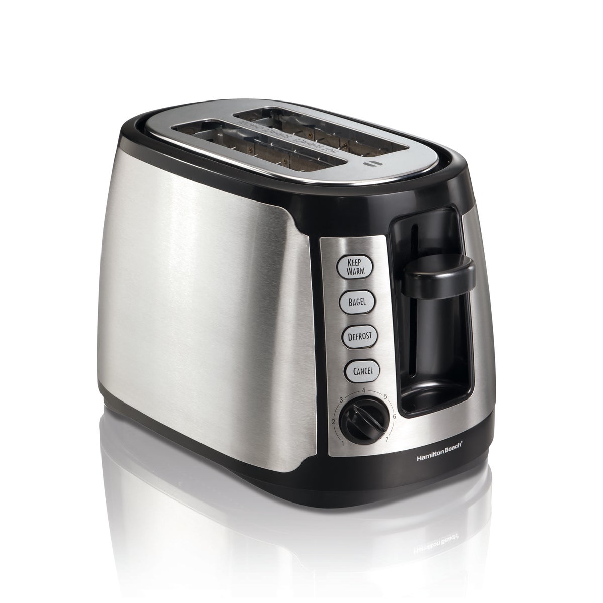 Hamilton Beach 2-Slice Keep Warm Silver Toaster