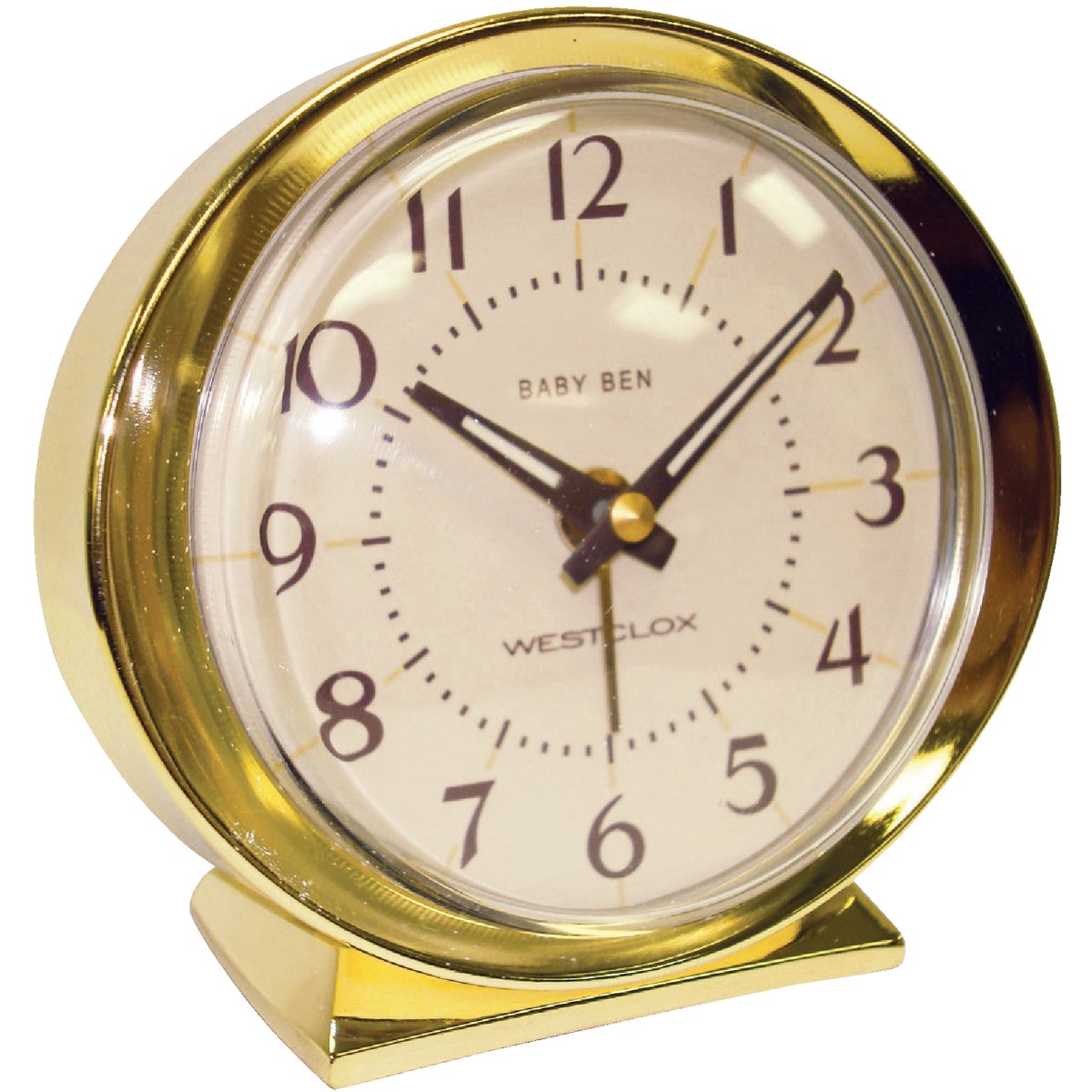 Westclox Baby Ben Gold Classic Style Battery Operated Alarm Clock