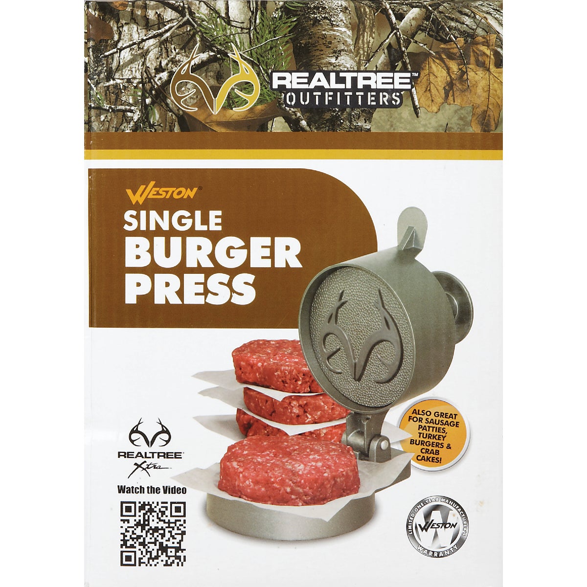 Weston 4.5 In. Single Burger Food Press