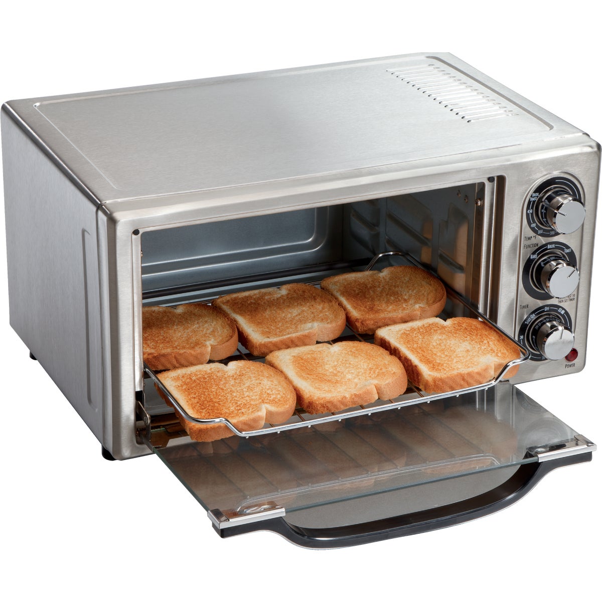 Hamilton Beach 6-Slice 3-Setting Stainless Steel Toaster Oven