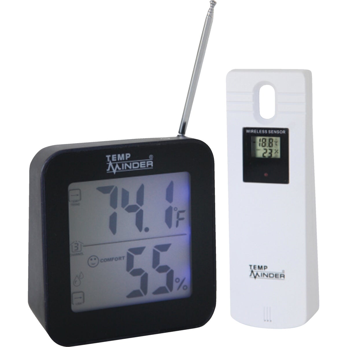 Minder Research Temp Minder Fahrenheit & Celsius Digital -40 F to 158 F; -40 C to 70 C Hygrometer & Thermometer