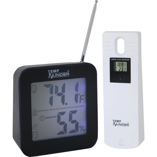 Minder Research Temp Minder Fahrenheit & Celsius Digital -40 F to 158 F; -40 C to 70 C Hygrometer & Thermometer