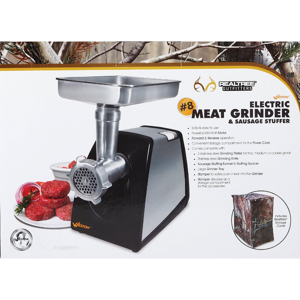 Weston #8 Electric Meat Grinder & Sausage Stuffer